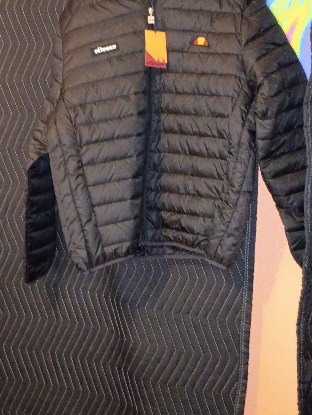 ellesse Black Quilted Puffer Jacket